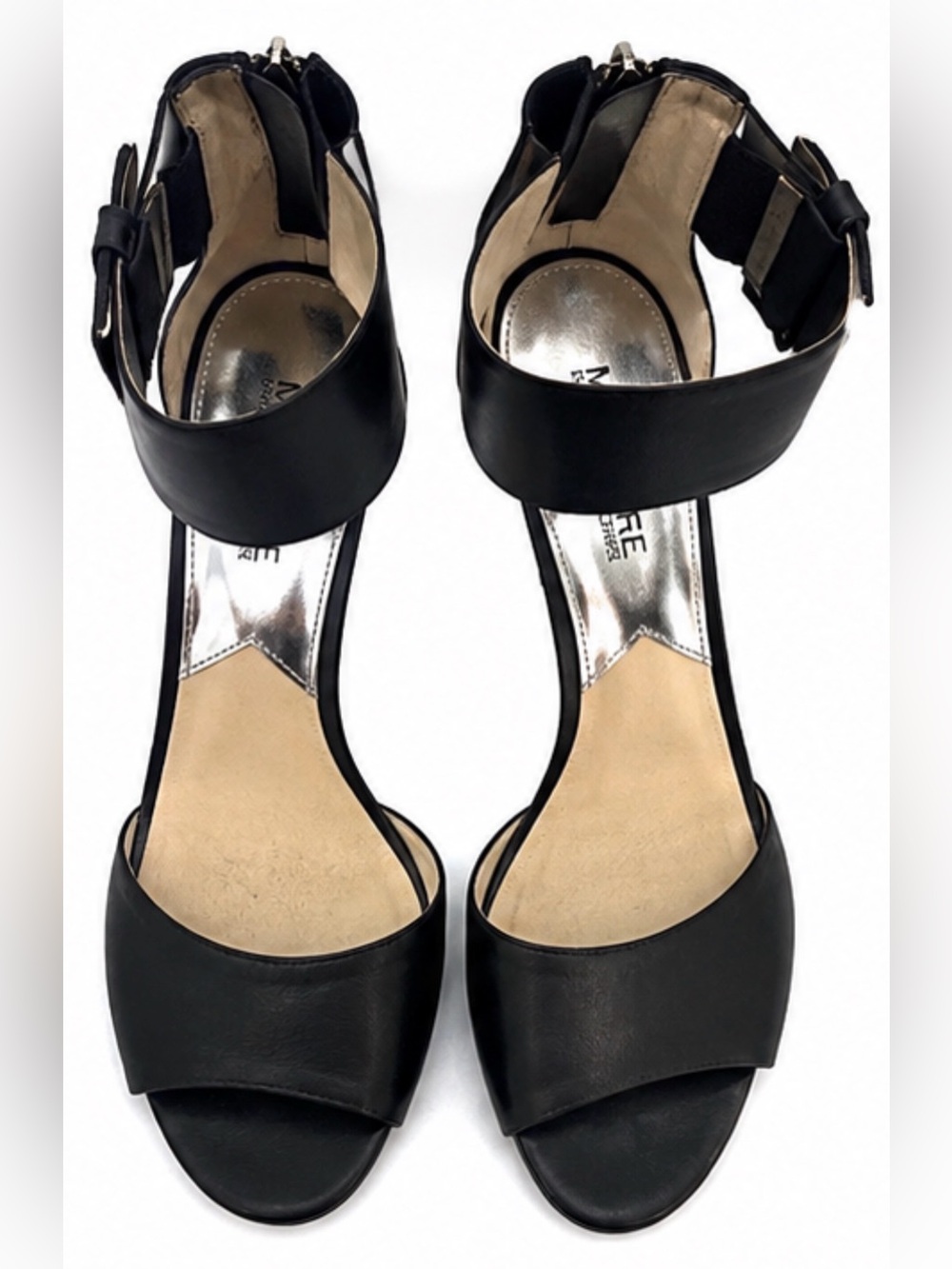 MICHAEL Michael Kors Black Ankle Strap Heels – Size 6.5M